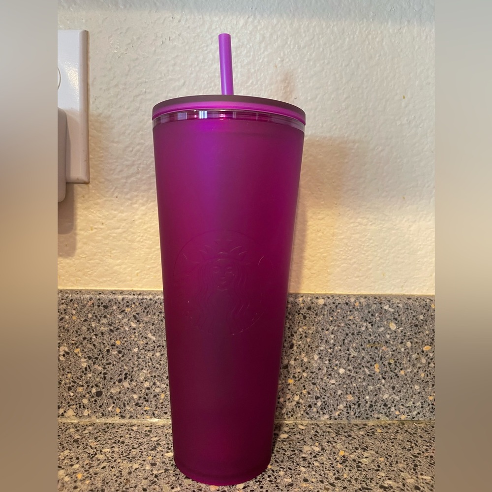 Starbucks Matte Purple Soft Touch Valentine 2022 Venti Tumbler New